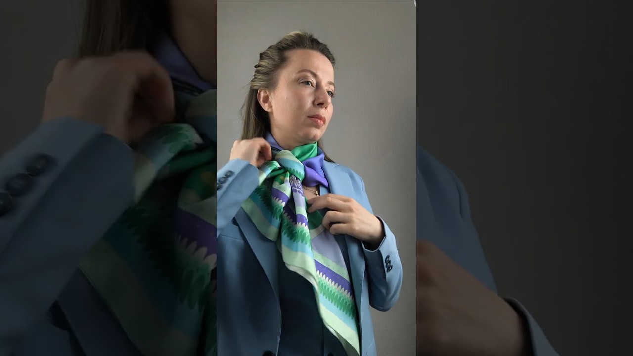 Scarf wearing styles for women # #silkaccessories #fashion