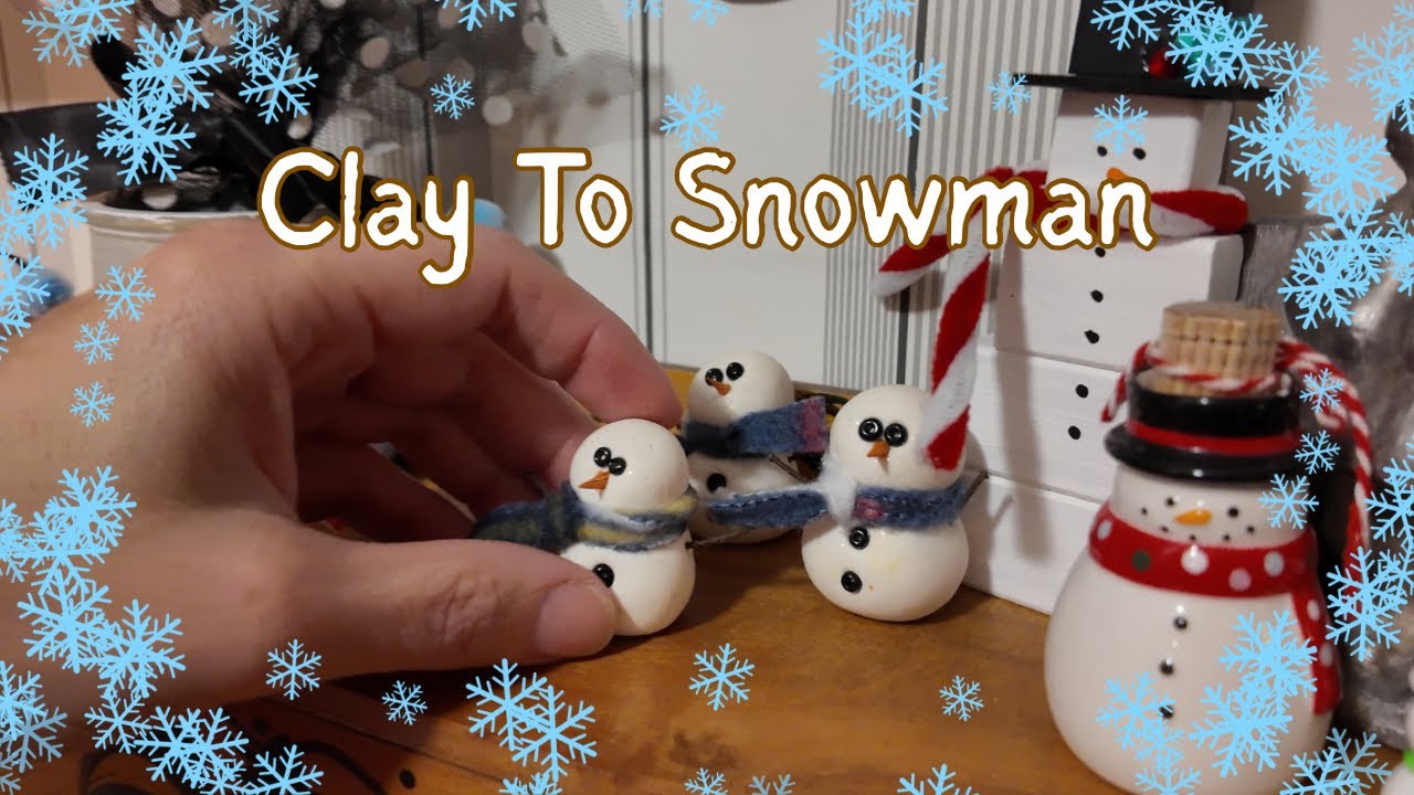 From Clay to Snowman! A Simple Winter Craft That Looks Amazing