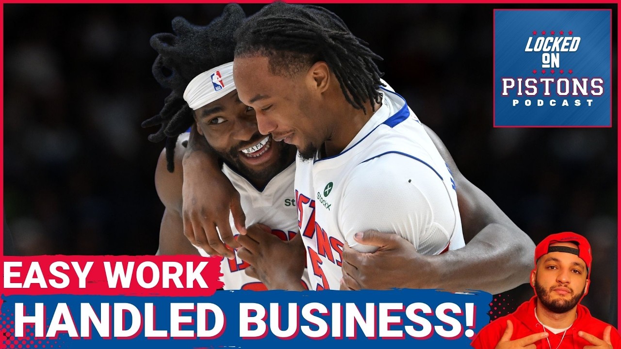 NO SLIP-UPS: Detroit Pistons DESTROY Sixers | Stock Up/Stock Down For Pistons Role Players!