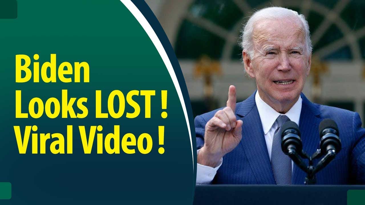 US President Joe Biden appears lost post speech in viral video!
