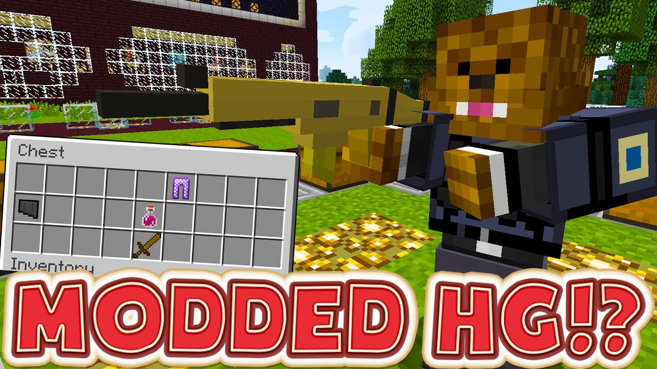 MINECRAFT OVERPOWERED WEAPONS MODDED HUNGER GAMES - MINECRAFT MOD CHALLENGE #2 | JeromeASF