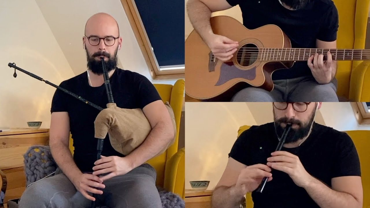 Gordon duncan's tune on twist trap/ tin whistle and guitar folk