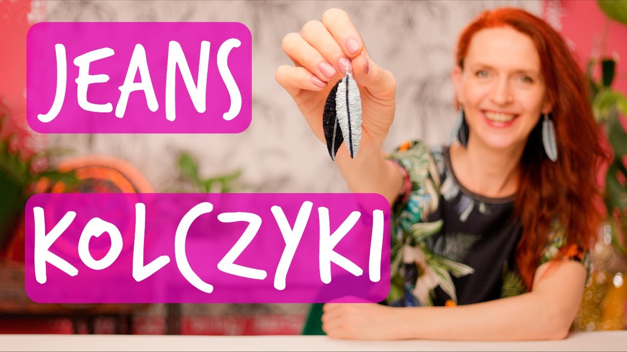 Jak zrobić kolczyki z jeansu. Biżuteria z dżinsu. DIY