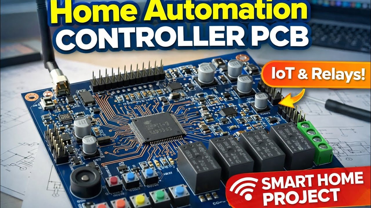 Home Automation Controller PCB Design | Smart Home Project with Microcontroller | IoT Automation