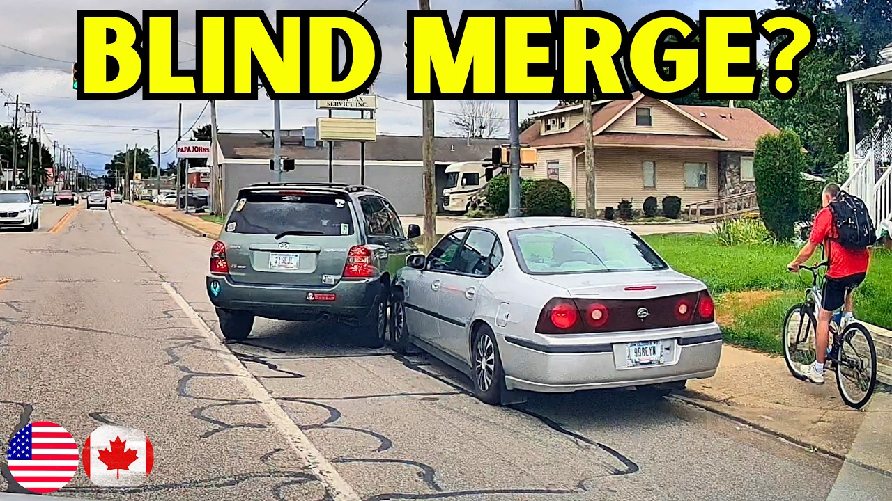 DRIVER'S BLIND LANE CHANGE LEADS TO A CRASH - 1013 | Driving Fails