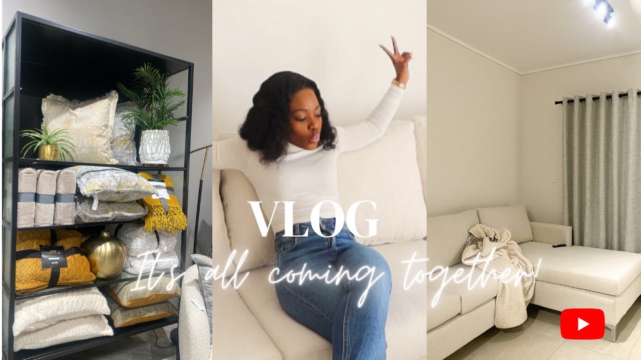 My couch is finally here! | Curtain update | A little shopping here & there.