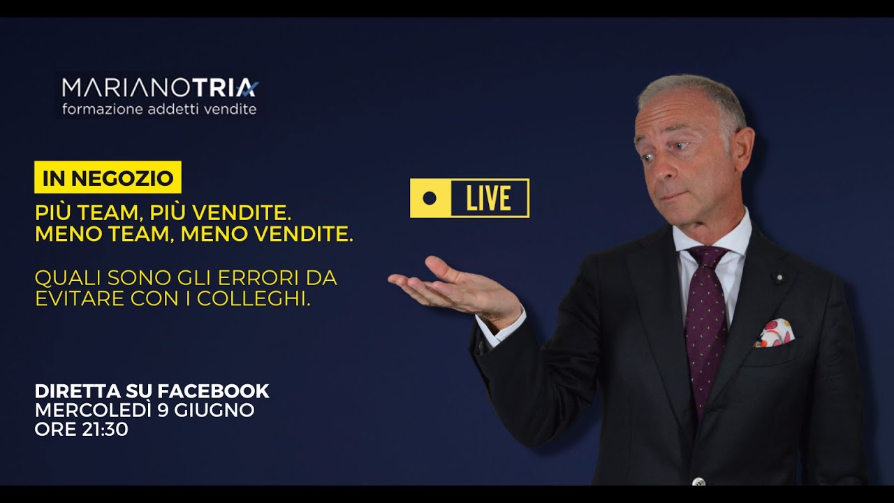 (LIVE) Come vendere di più in team, in negozio