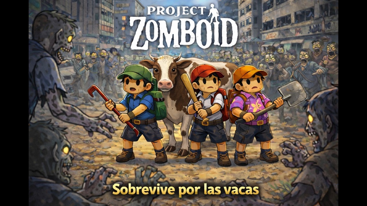 The Walking Noob - Capitulo 5 - Sobrevive por las vacas (Proyect Zomboid)