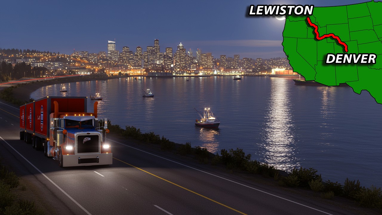 ATS Long Delivery From Denver to Lewiston | American Truck Simulator