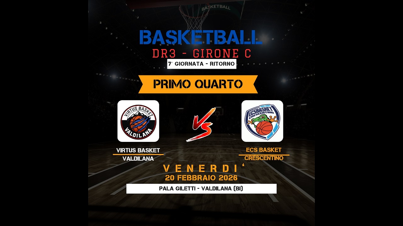 DR3 Piemonte: VIRTUS BASKET VALDILANA - ECS CRESCENTINO Primo quarto 26-15