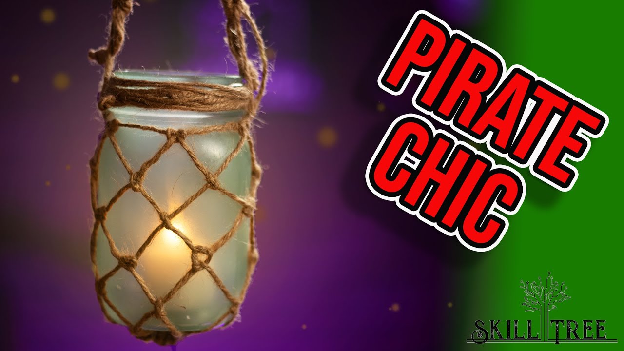 Knotted Hanging Jar Lantern