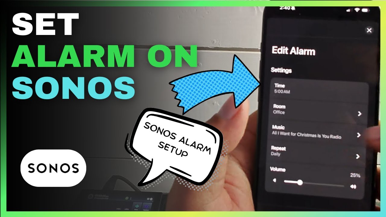 Add an alarm to your Sonos speaker