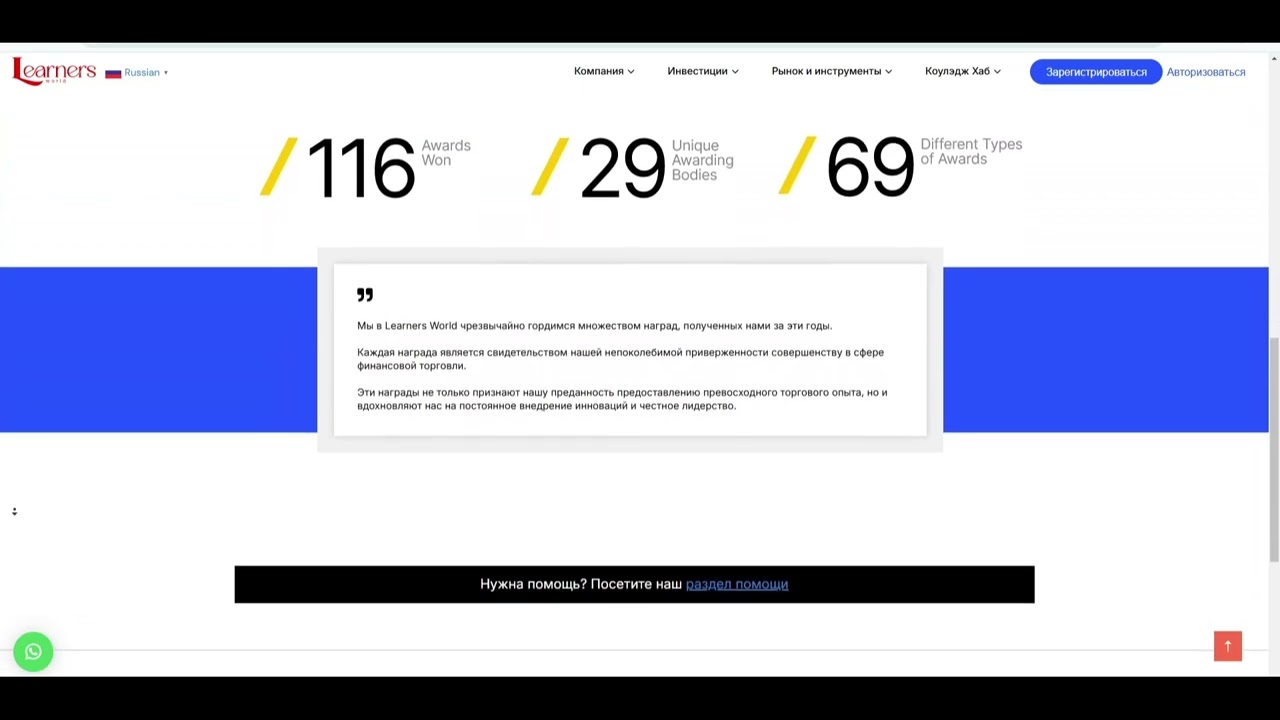 Обзор инвестиционной платформы Learners world, отзывы