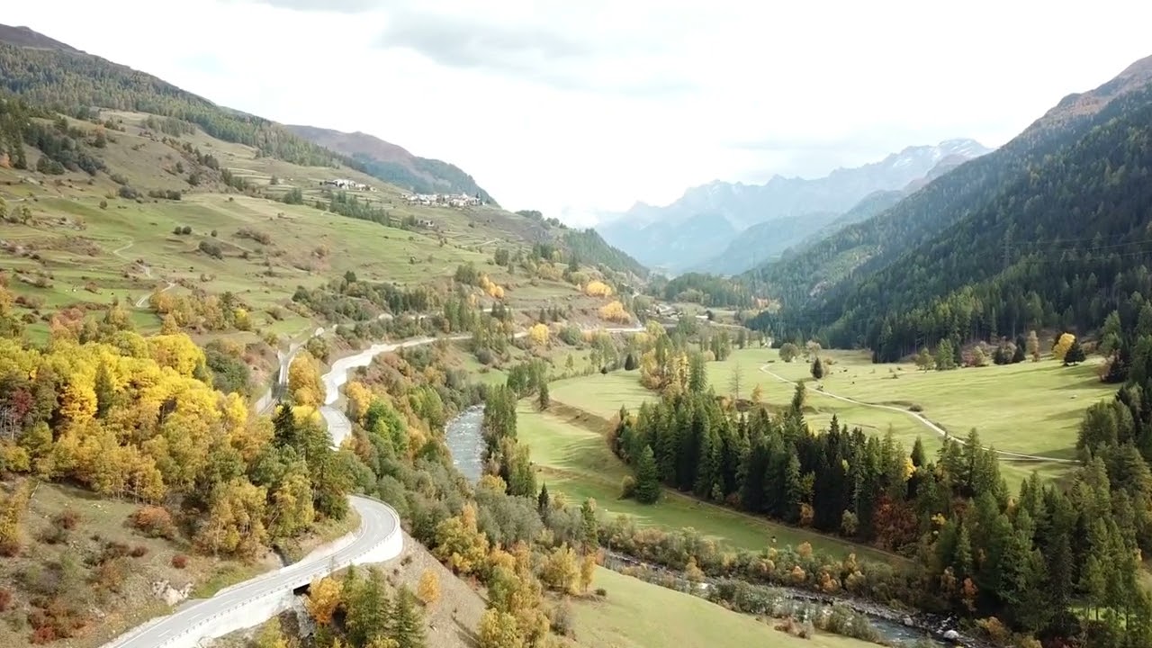 Lavin, Canton of the Grisons, Switzerland 🇨🇭 - by drone [HD]