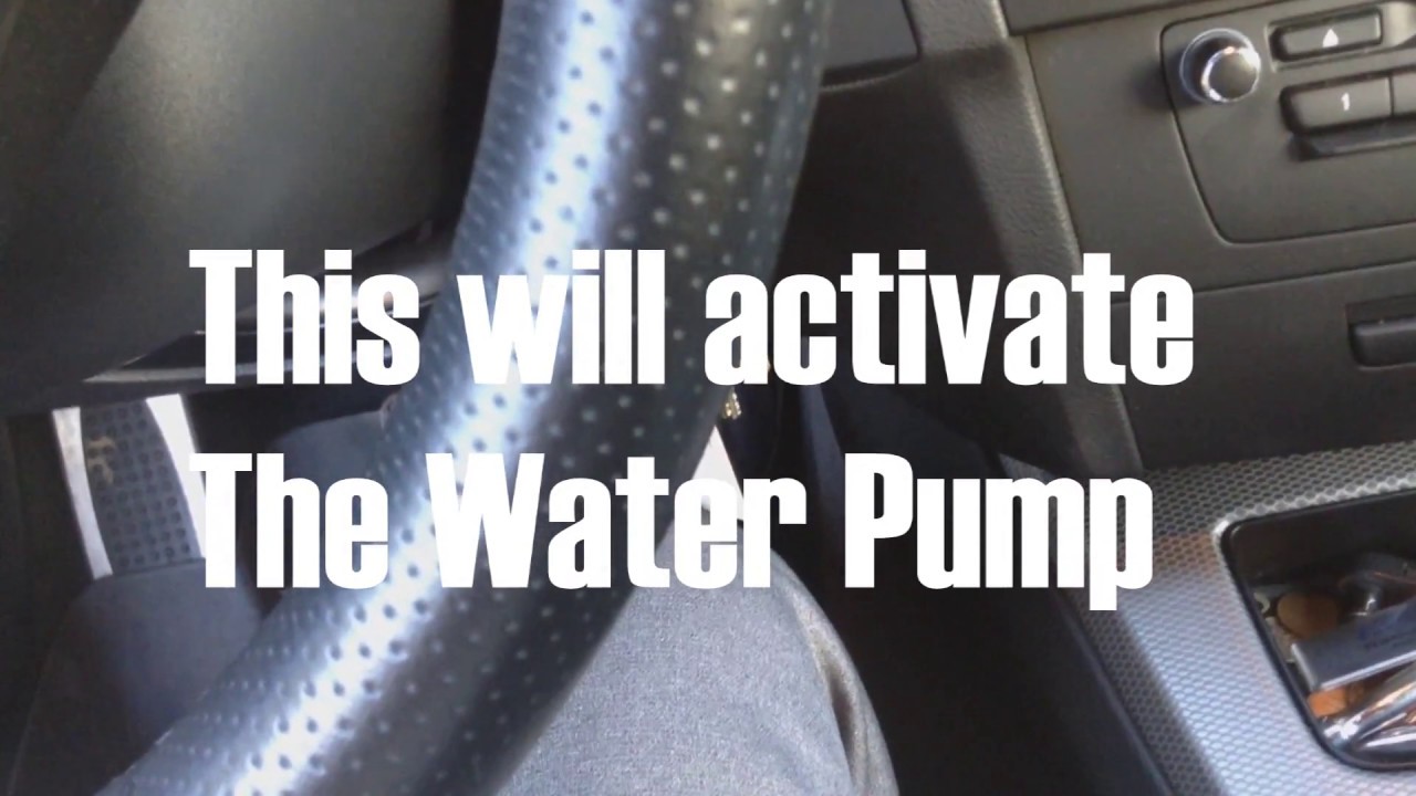 How to  Burp trapped air from BMW Cooling System/Water Pump test