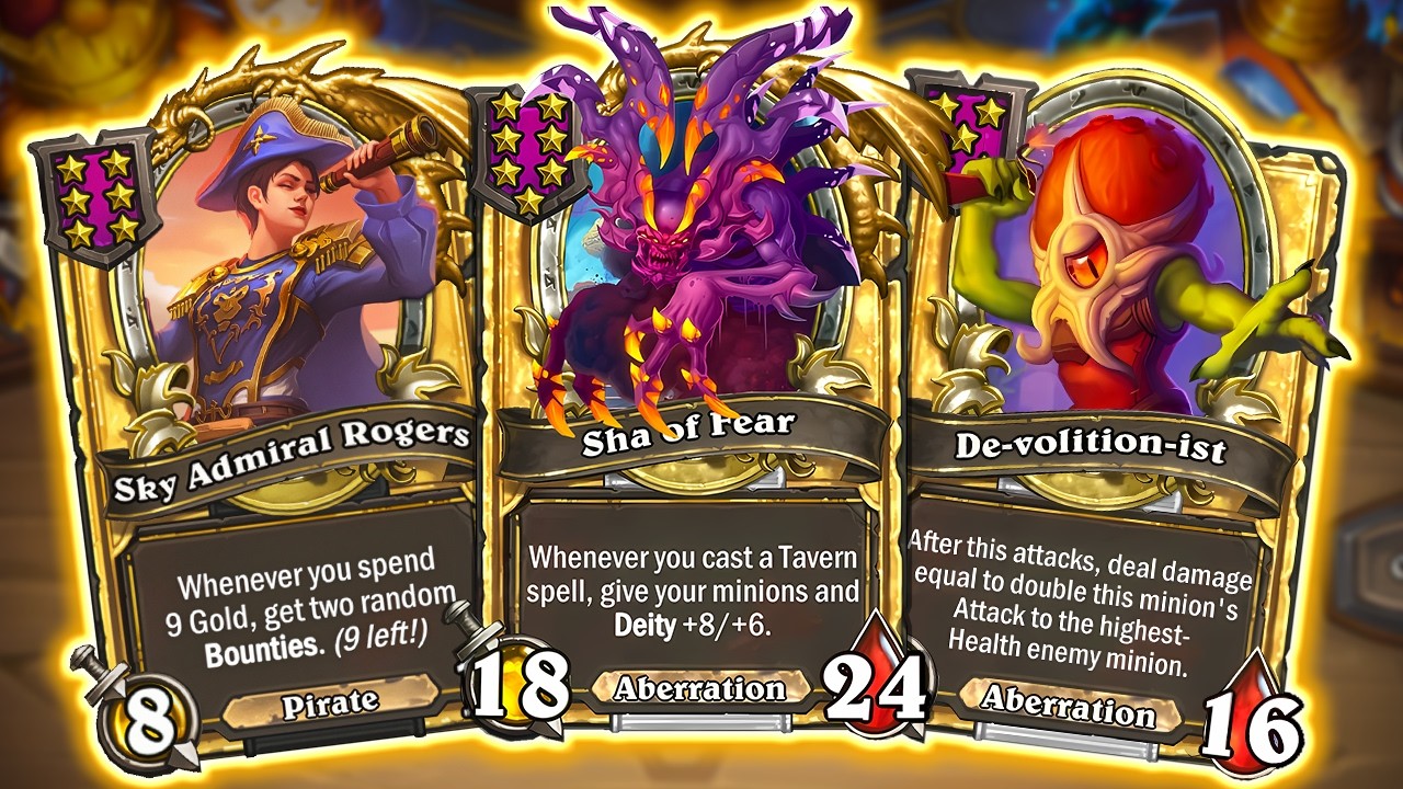 NEW Golden TIER 7 UNIT is INSANE! | Hearthstone Battlegrounds
