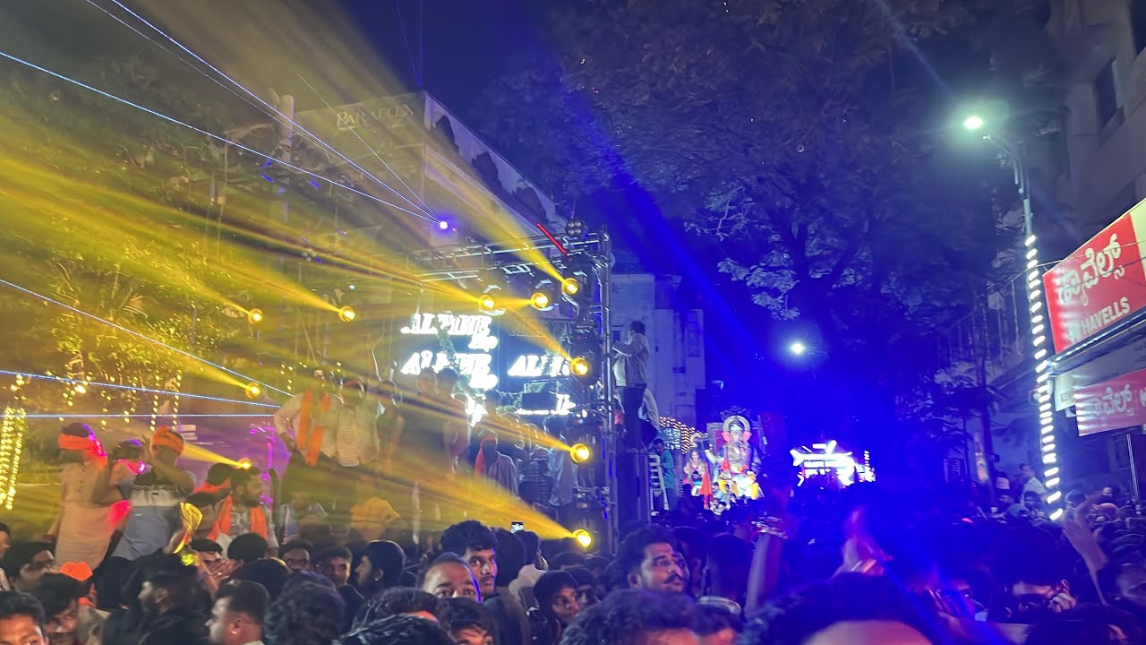 11 th day ganesh visarjan dj competition & mix video 📍 hubli #dj #djcompetition #ganeshvisarjan 
