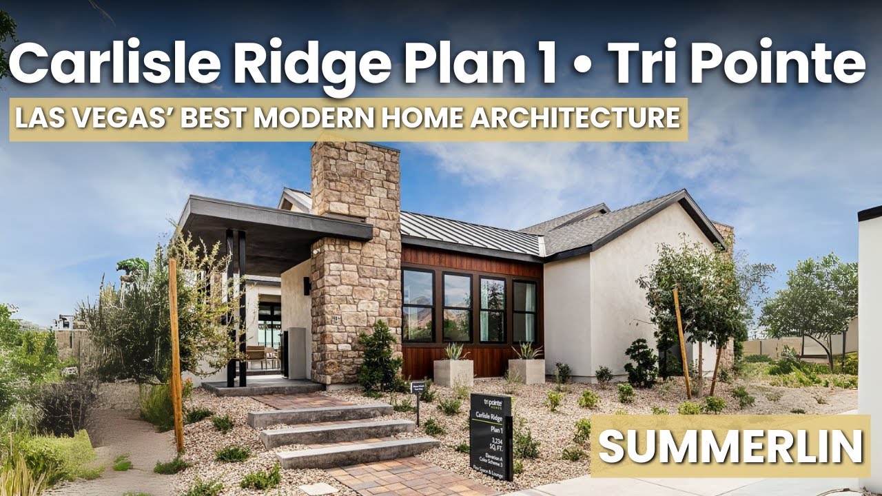 Carlisle Ridge Plan 1 | Tri Pointe Homes Summerlin Las Vegas | $1.6M+ Luxury Single-Story Tour