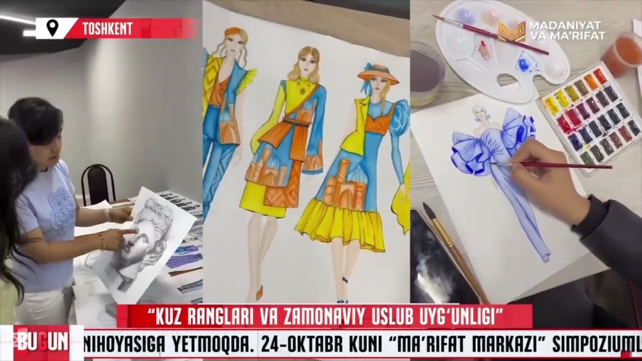 OZODAXON dizaynerlik kursiga televideniya tashrif buyurdi 