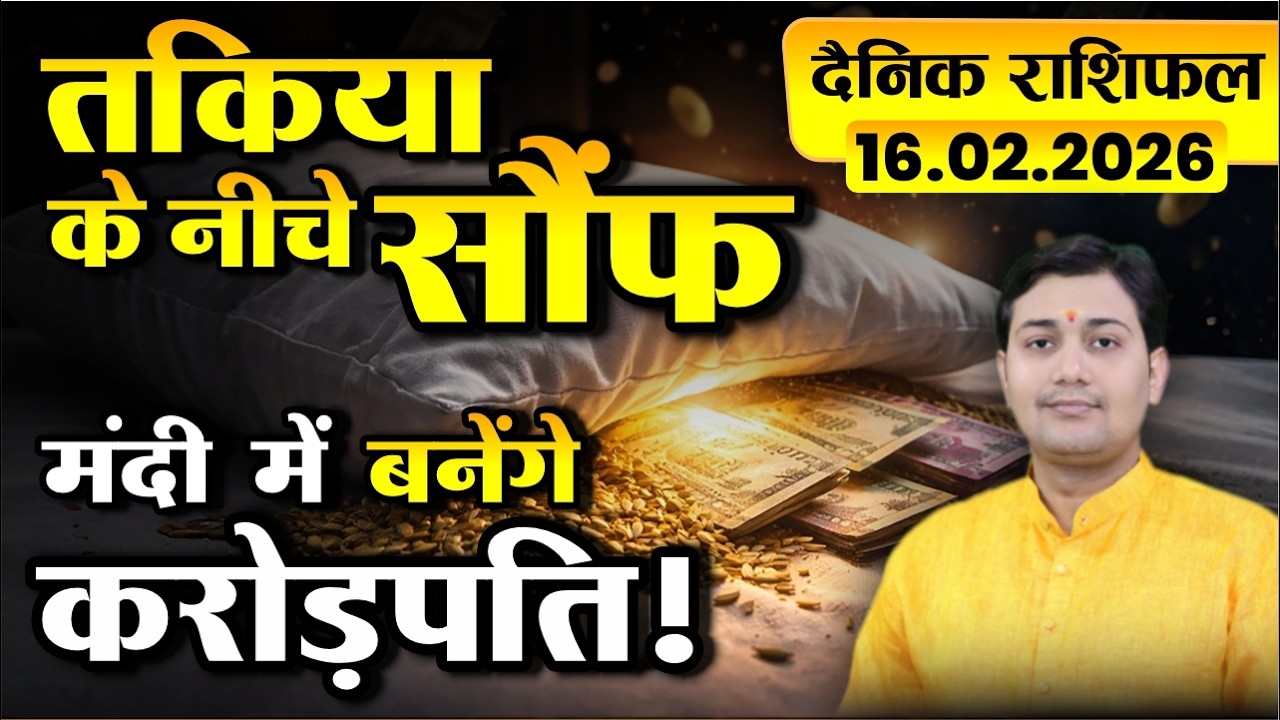 16 February 2026 |Aaj Ka Rashifal |धन की वर्षा होती है ऐसे लोगों के पास जिनकी कुंडली में 6,8,12 के..