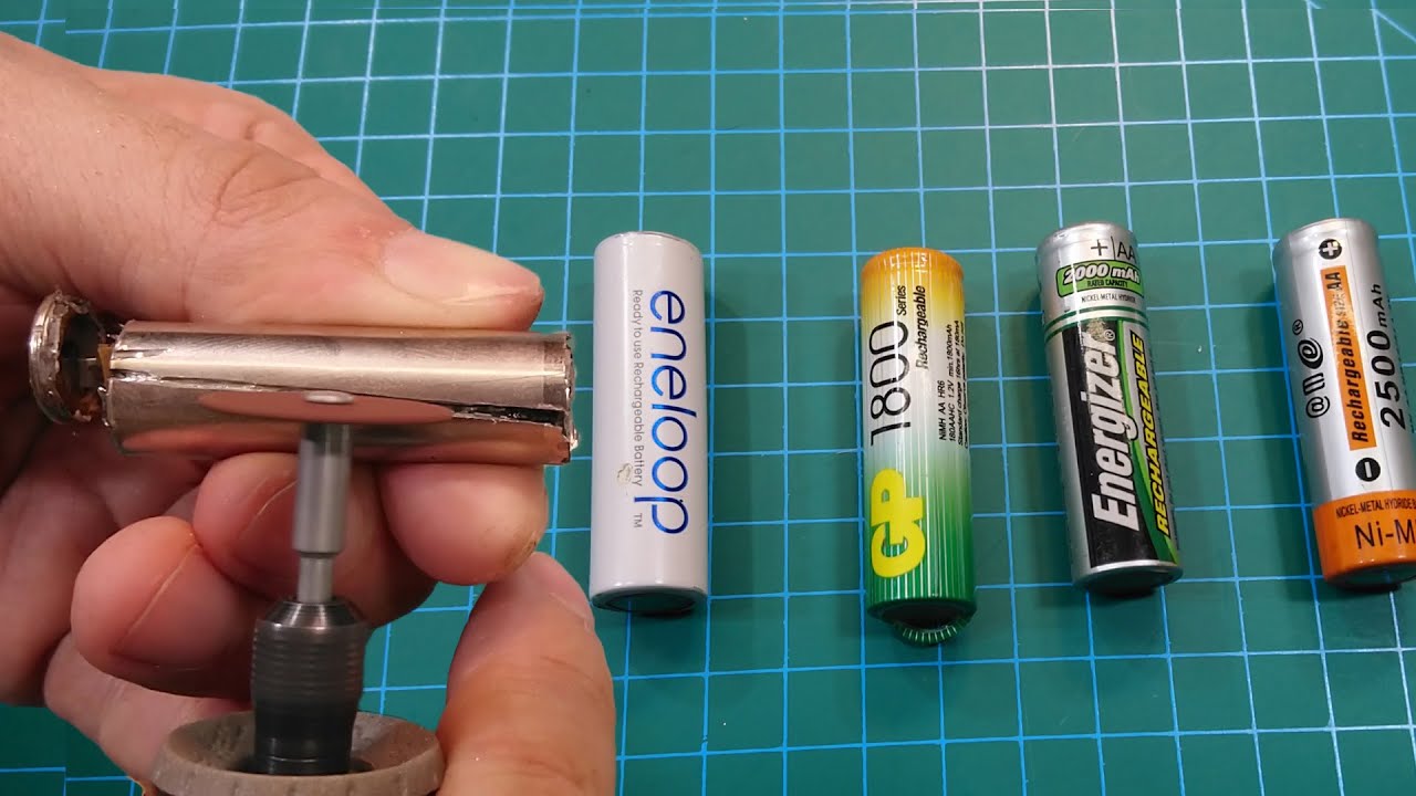 Disassembly of 4 different brands of Ni-MH batteries