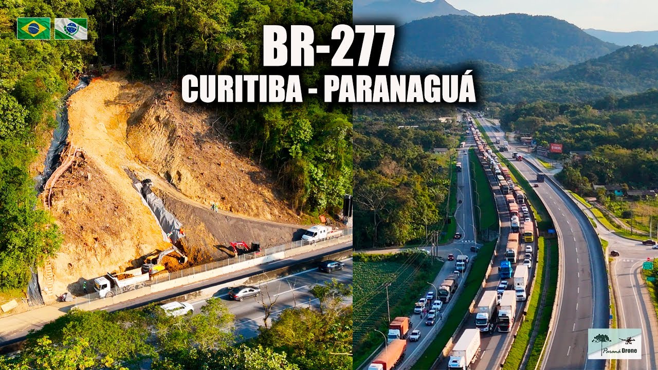 BR-277 entre CURITIBA e PARANAGUÁ e SEUS PROBLEMAS!