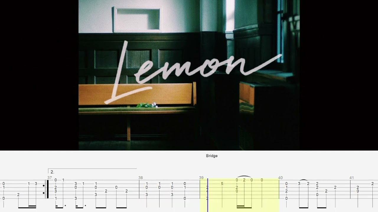 Lemon (in C) - 米津 玄師 (よねづ けんし)【Guitar fingerstyle tab】《結他獨奏譜》