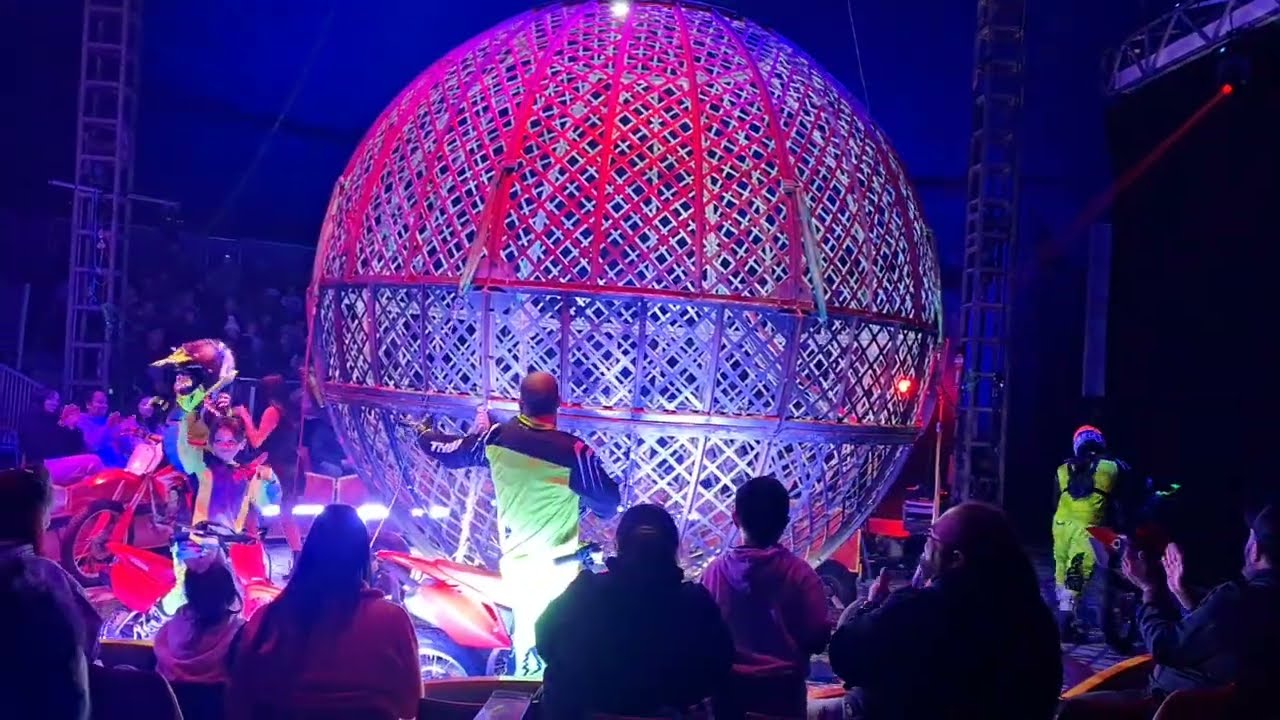 FANTASTIC 3 MOTORBIKE RIDING INSIDE THE STEEL CAGE || THE GREAT MOSCOW CIRCUS #amazing