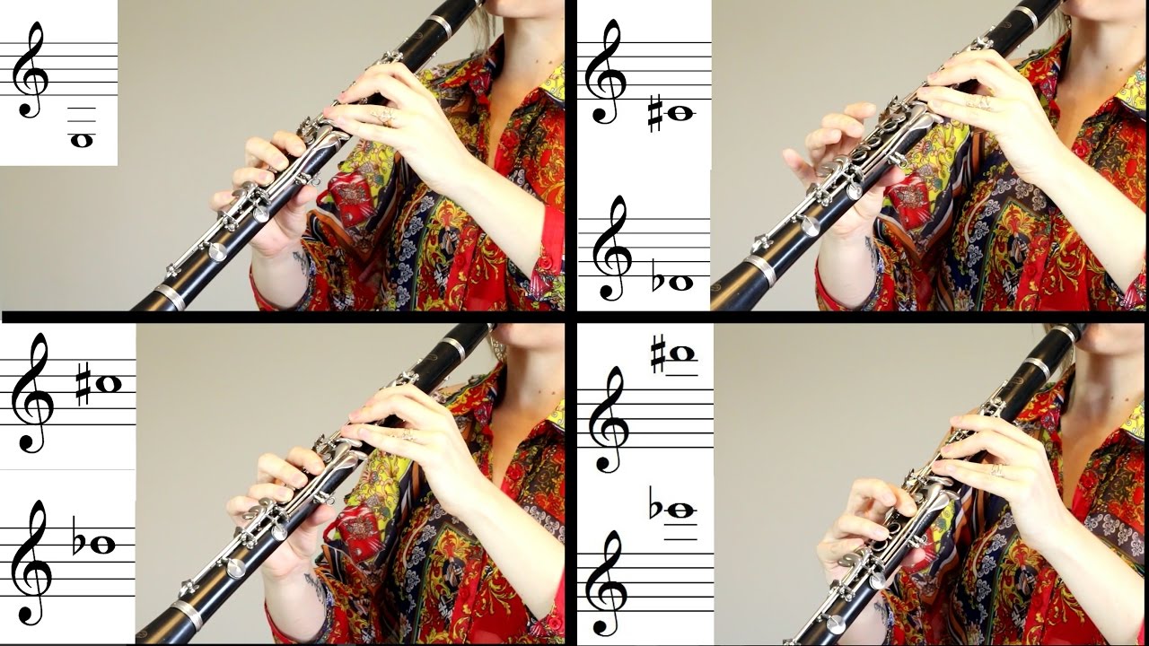 Digitação da ESCALA CROMÁTICA no CLARINETE - Todas as notas