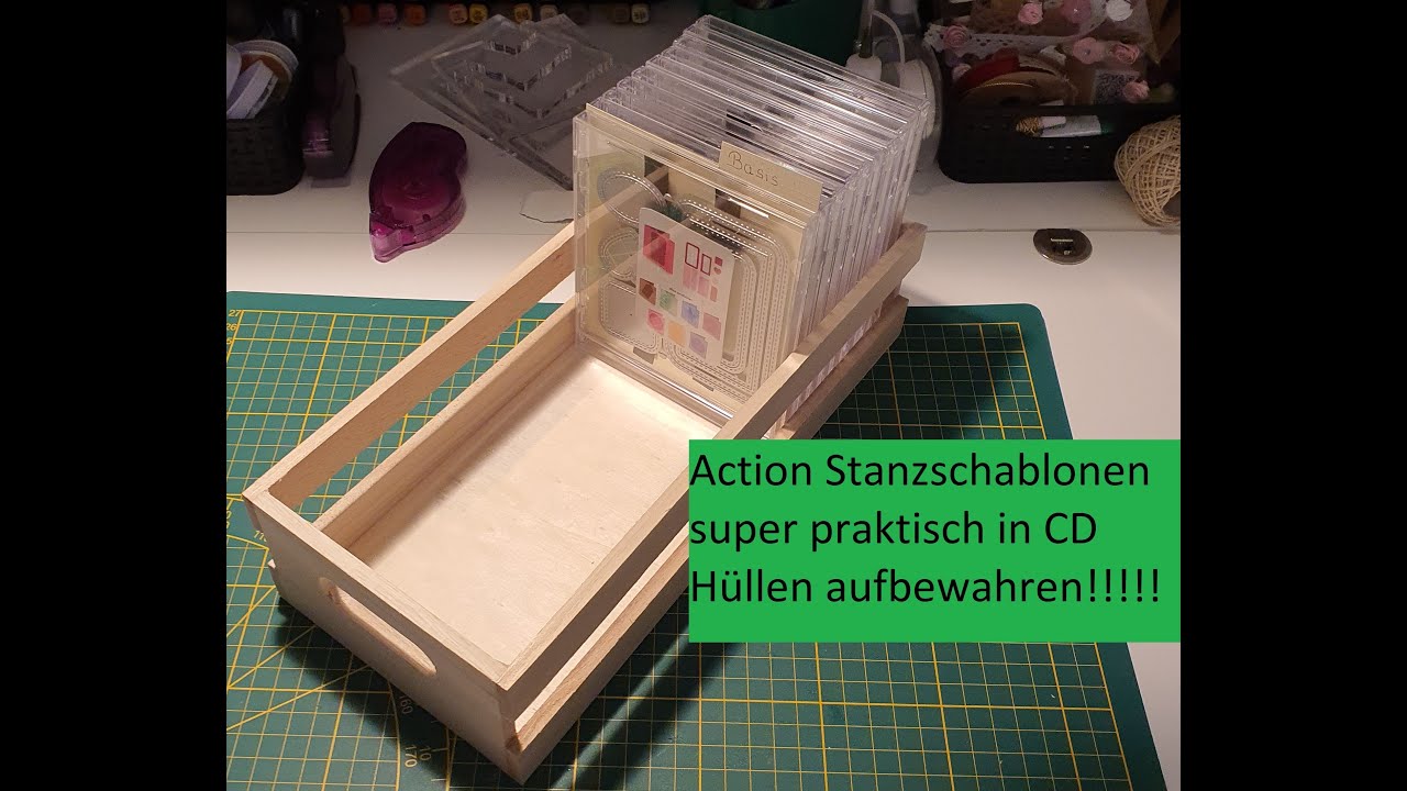 ACTION Stanzschablonen praktisch in CD Hüllen aufbewahren!!!!!!!