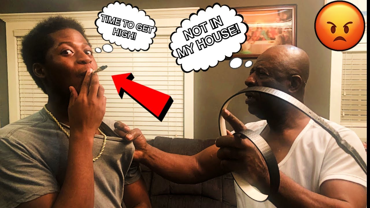 SMOKING WEED PRANK ON MY DAD!! (HE KICKED ME OUT THE HOUSE)