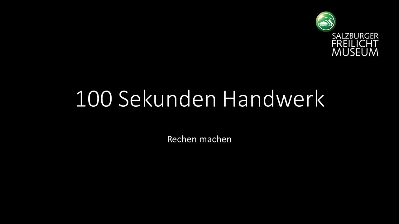 100 Sekunden Handwerk - Rechen machen
