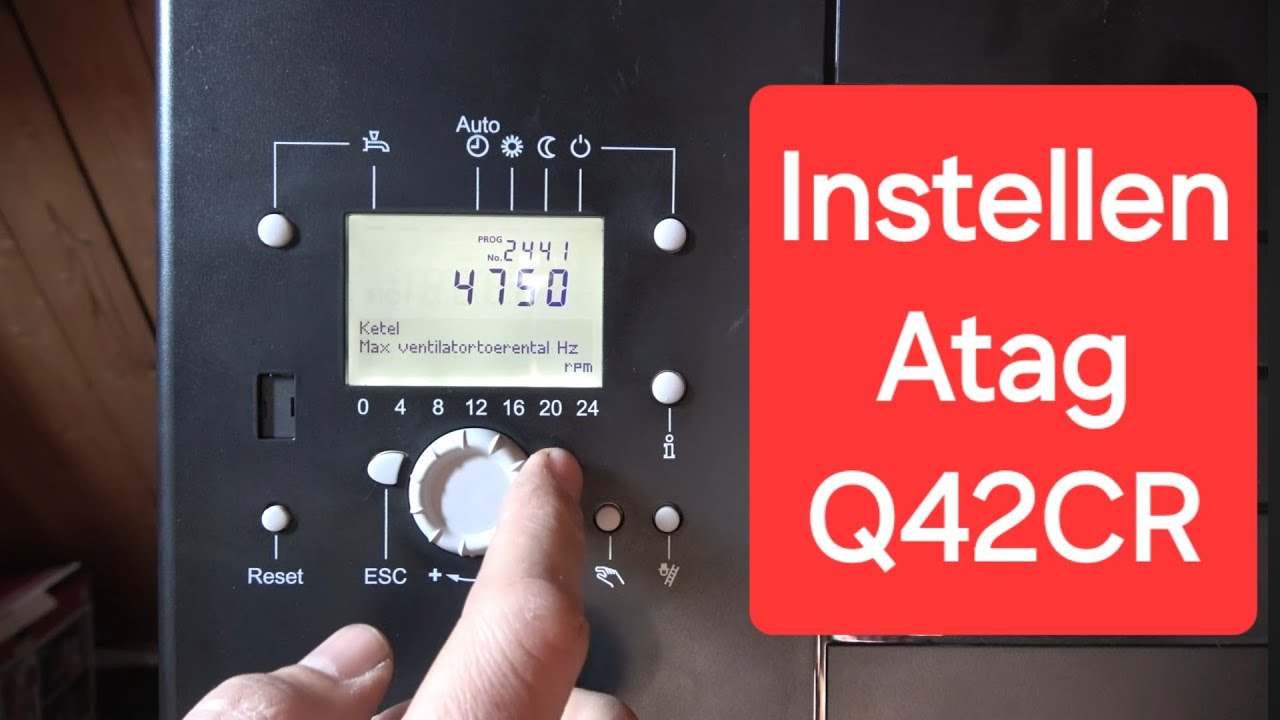 Instellen Atag Q42CR