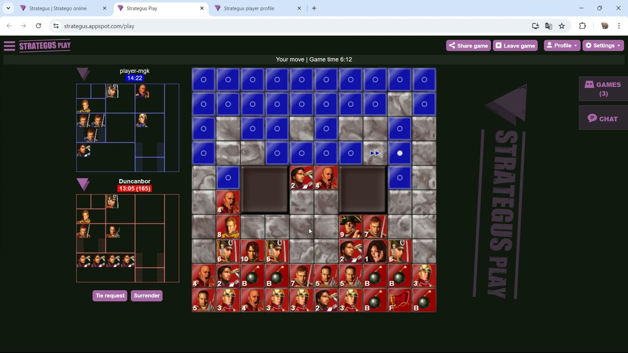 “Major candy” - Stratego Road to 300 ELO #19