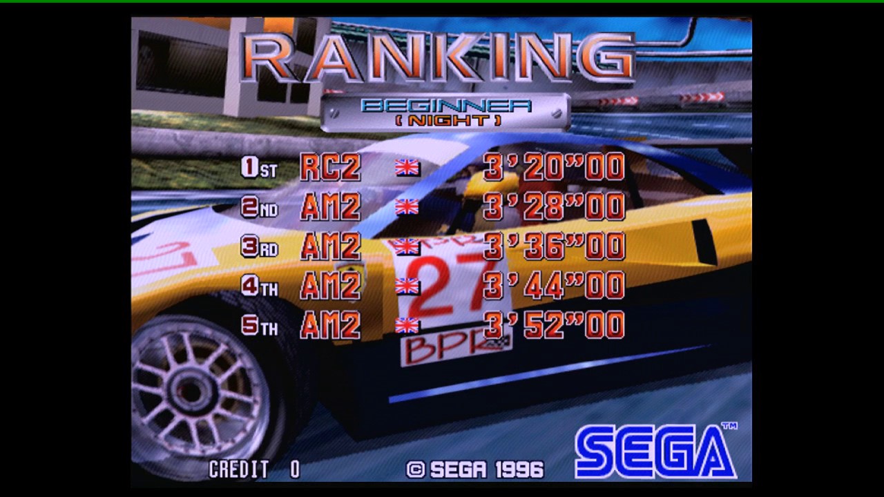 Scud Race / Sega GT - Full Attract Sequence (Real Arcade Hardware) Sega Model 3