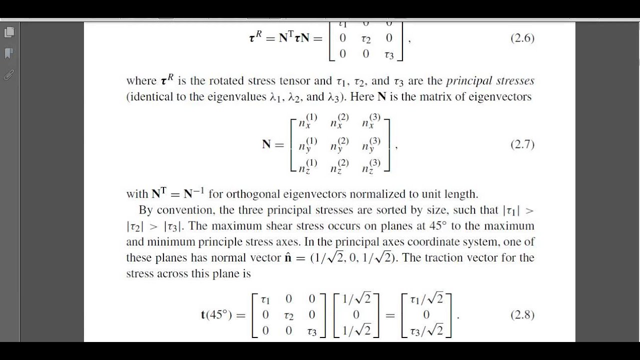 Stress 5 | Principal Stress and Axes