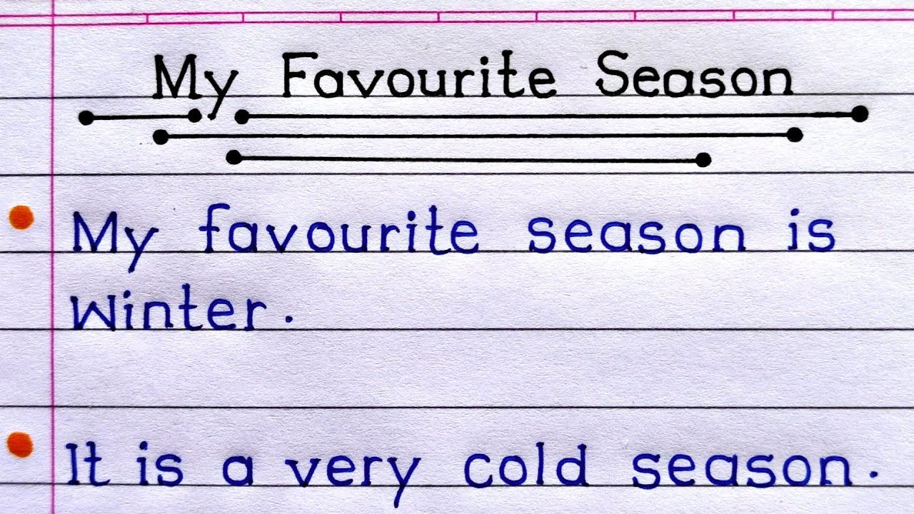10 Lines Essay On My Favourite Season | My Favourite Season Essay In English 10 Lines |