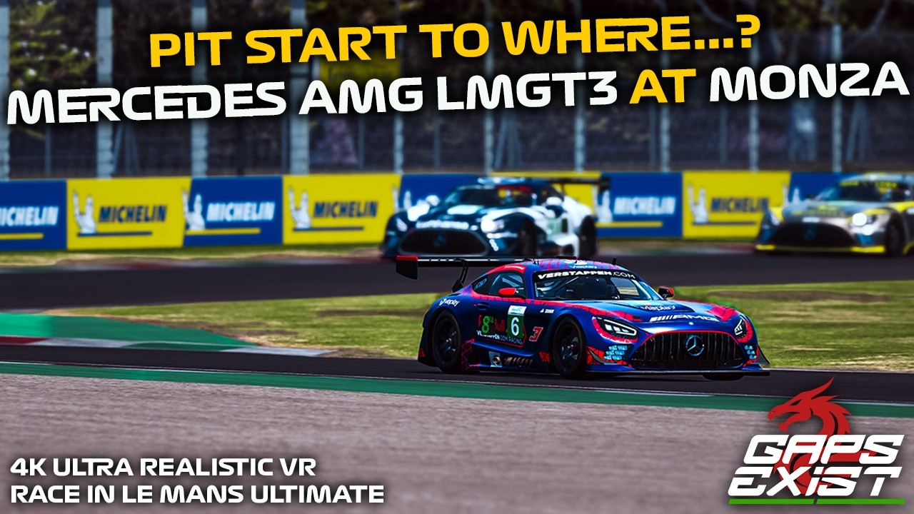 Can We Do a Max? Pit Start to Where in the Verstappen.com Mercedes AMG GT3 at Monza in LMU in 4K VR?