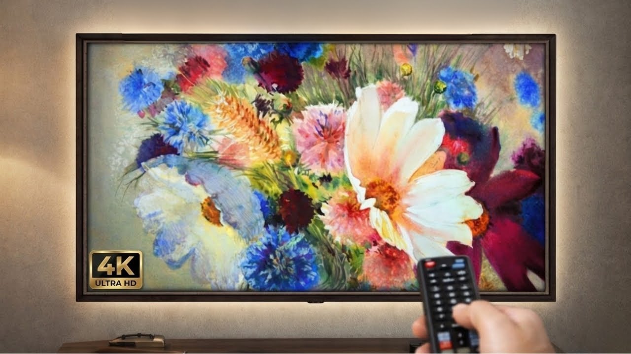 Vintage Spring Flowers Oil Painting | Frame TV Art Screensaver 4K