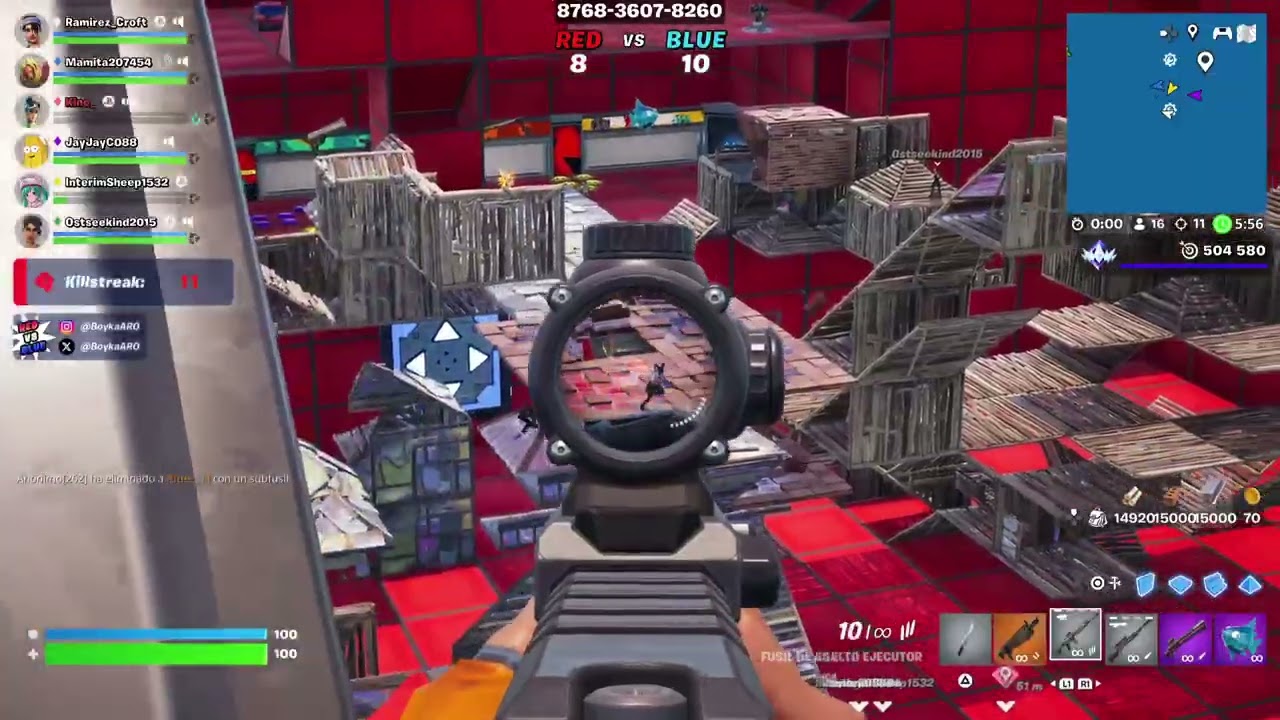 #fortnite RED VS BLEU