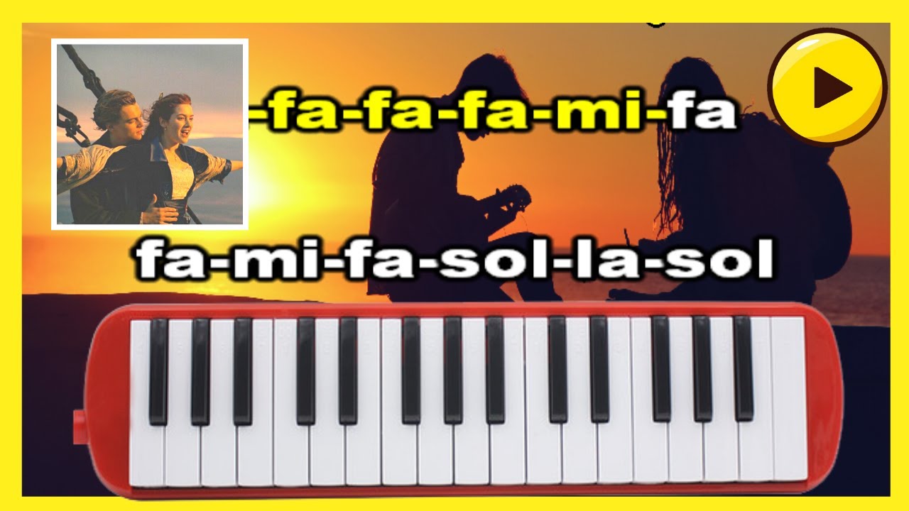 Cómo tocar TITANIC en MELÓDICA fácil► Tutorial con animación (My Heart Will Go On)