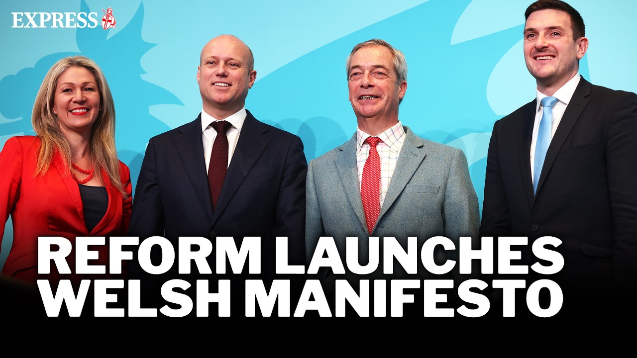 LIVE: Nigel Farage launches Reform's Welsh manifesto with party on course for huge gains
