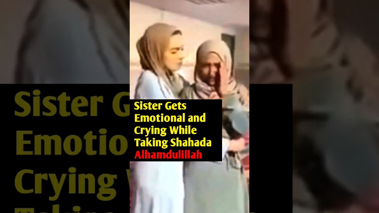 Emotional Shahada Moment | Sister Cries While Accepting Islam #revertstory #shahada