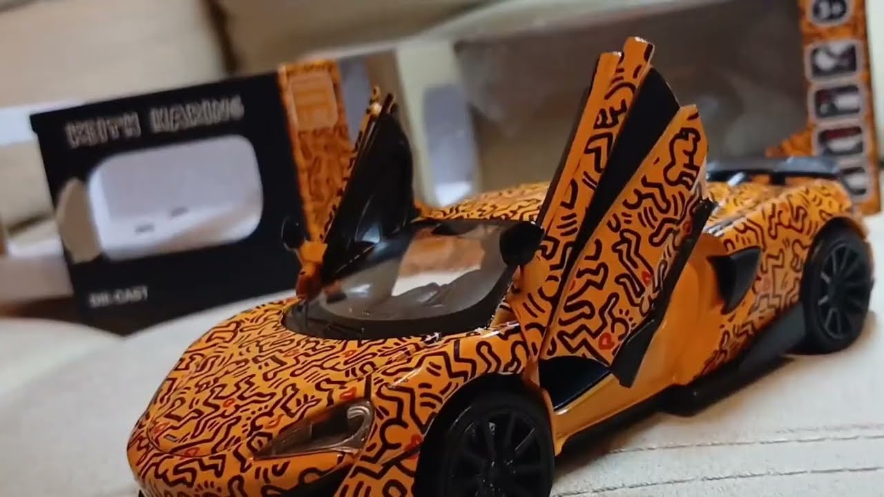 Купил модельку mclaren необычного цвета, распаковка и обзор