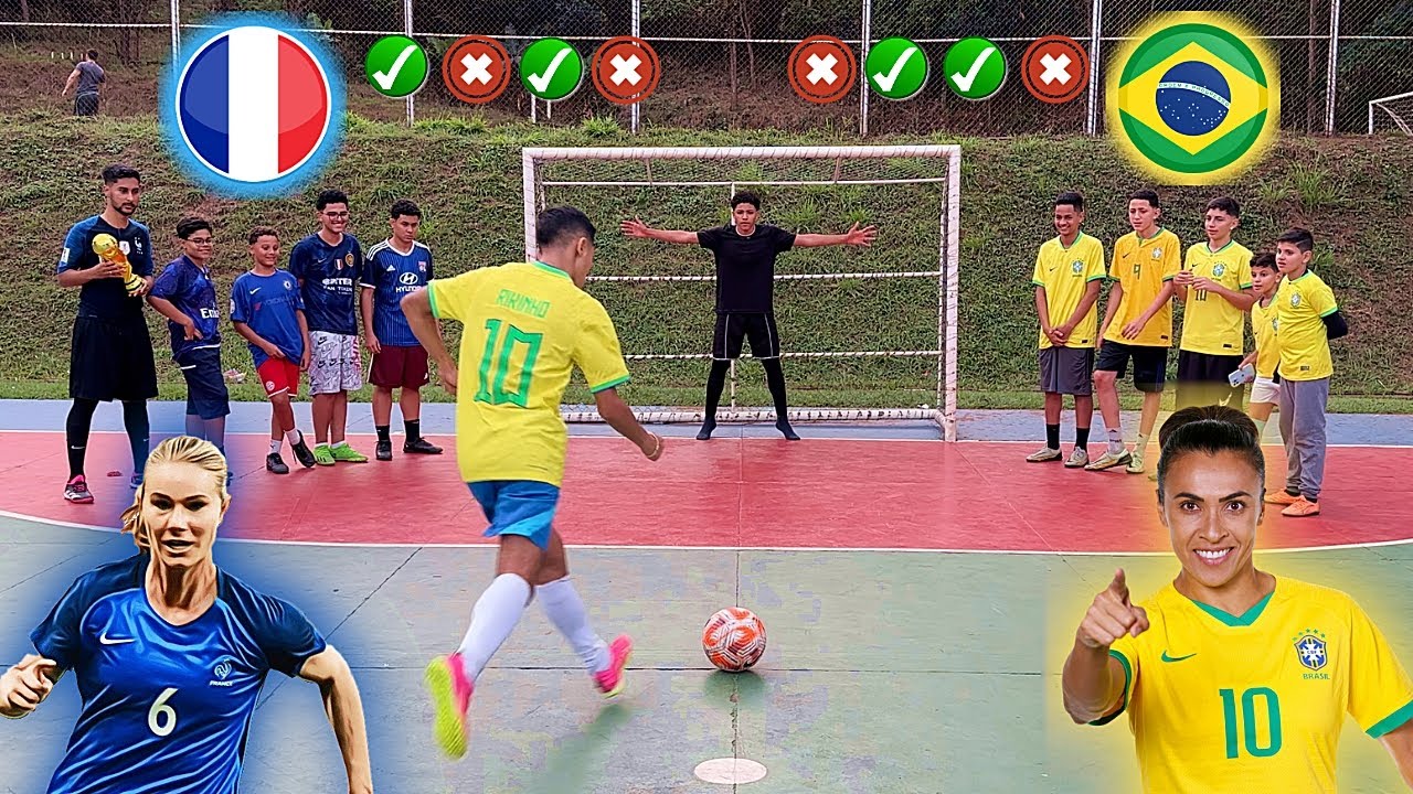 TEVE BRIGA! BRASIL VS FRANÇA DISPUTA DE PÊNALTIS COPA DO MUNDO ‹ Hariston ›