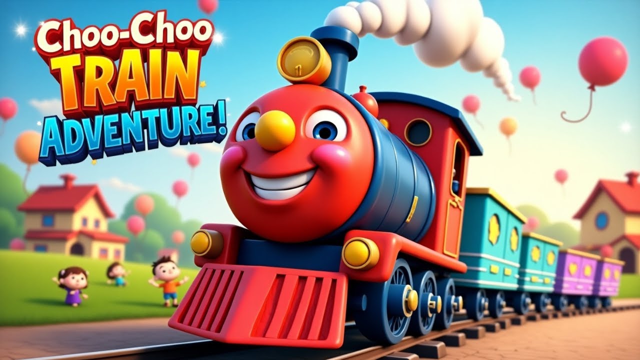Choo-Choo Train Adventure Song for Kids | Fun Learning with Animals & Friends | Tiny Beats