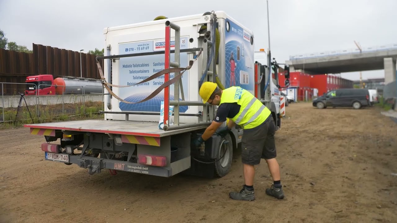 TOI TOI & DIXI heeft mobiele toiletten geleverd op het grote Oosterweel project in Antwerpen