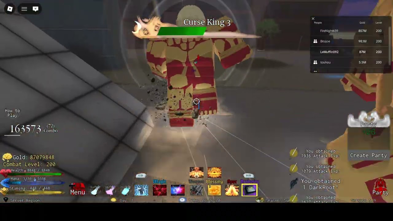 meguna first fight ( i died at the end) | ⛩️WORLD SLASH!⛩️ Legends Re:Written