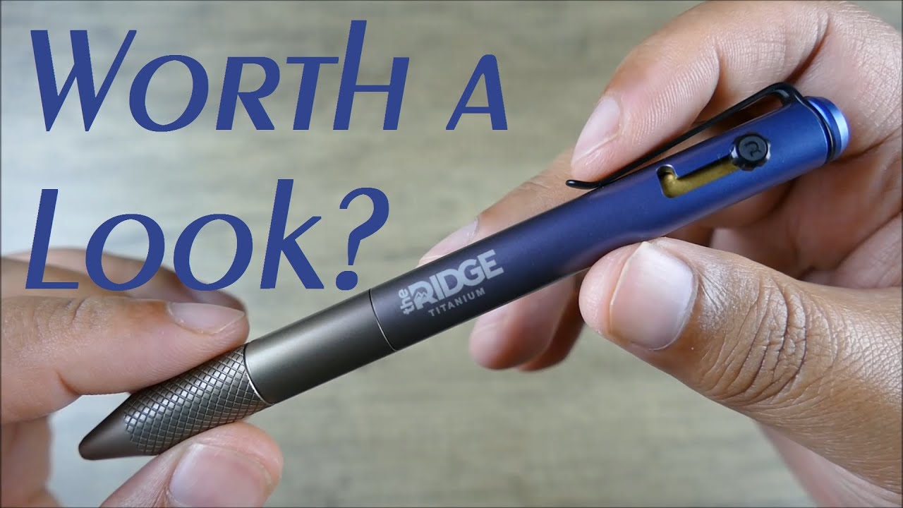 On Point EDC: Ridge – Burnt Titanium Bolt Action Pen Review; Well Designed and Executed under $100