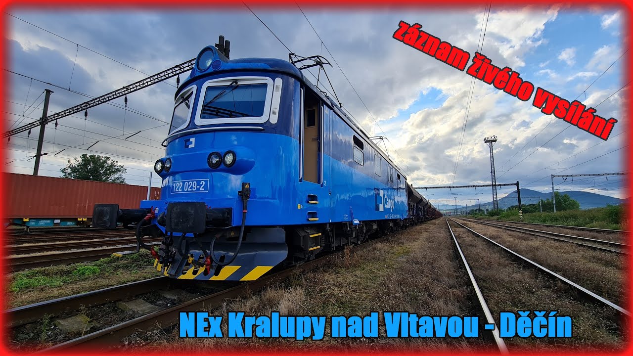 ZÁZNAM živého vysílání ► NEx Kralupy - Děčín na 122 029 (uhelka)